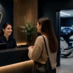 recepcion clinica dental premium primer contacto paciente experiencia dental